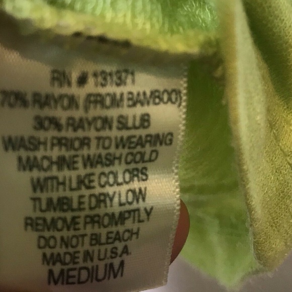 PURE KARMA Women's Lydia Tee lime green SOFT Long - Picture 5 of 5